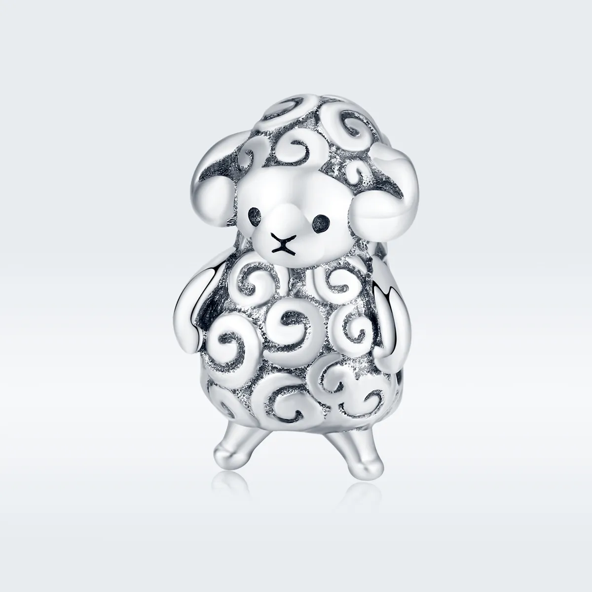 Pandora Style Silver Charm, Little Sheep - BSC187