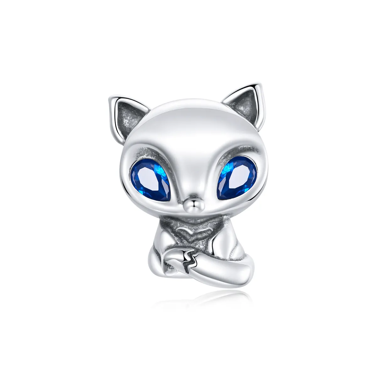 Pandora Style Silver Charm, Lively Little Fox - SCC1808