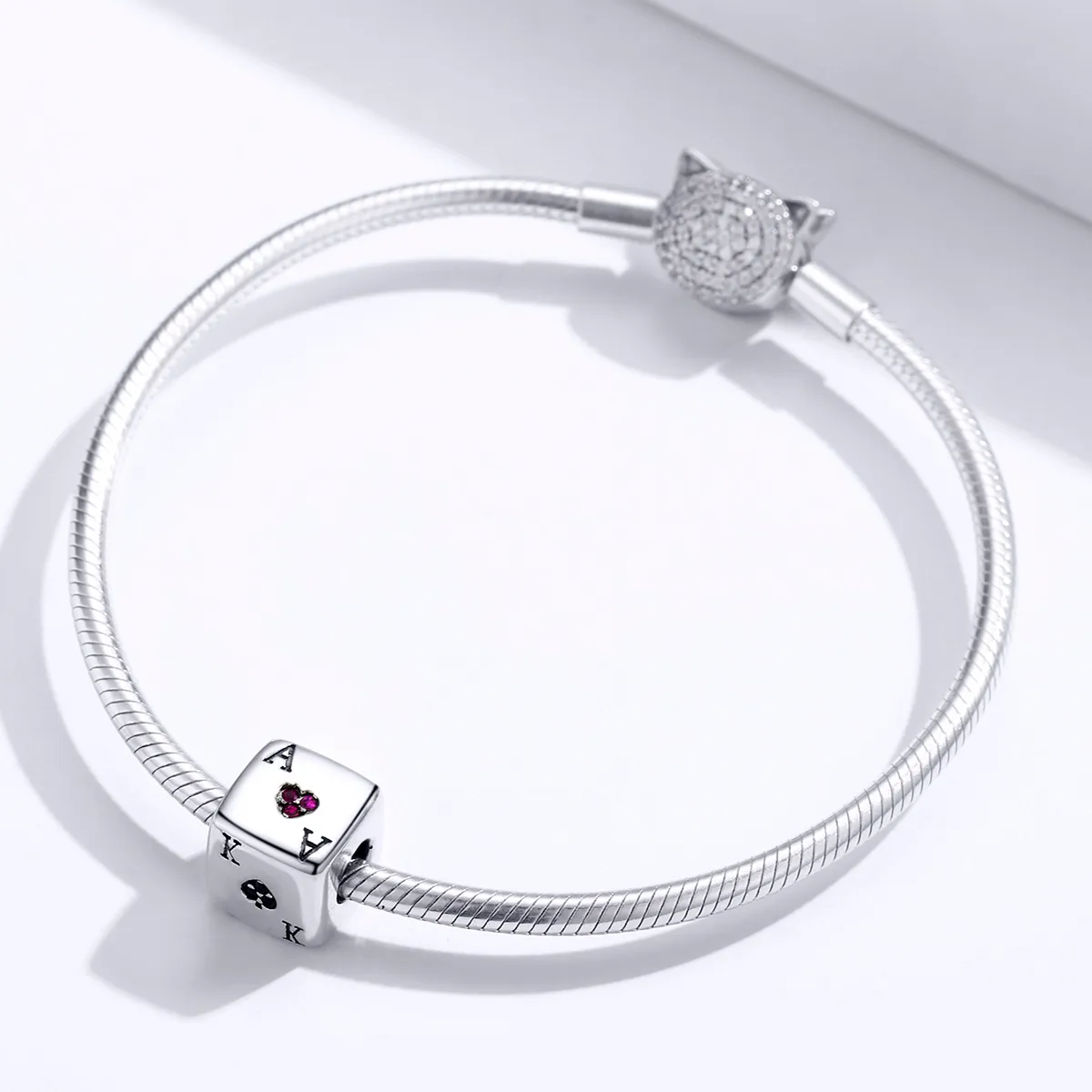 Pandora Style Silver Charm, Love Dice - SCC1440