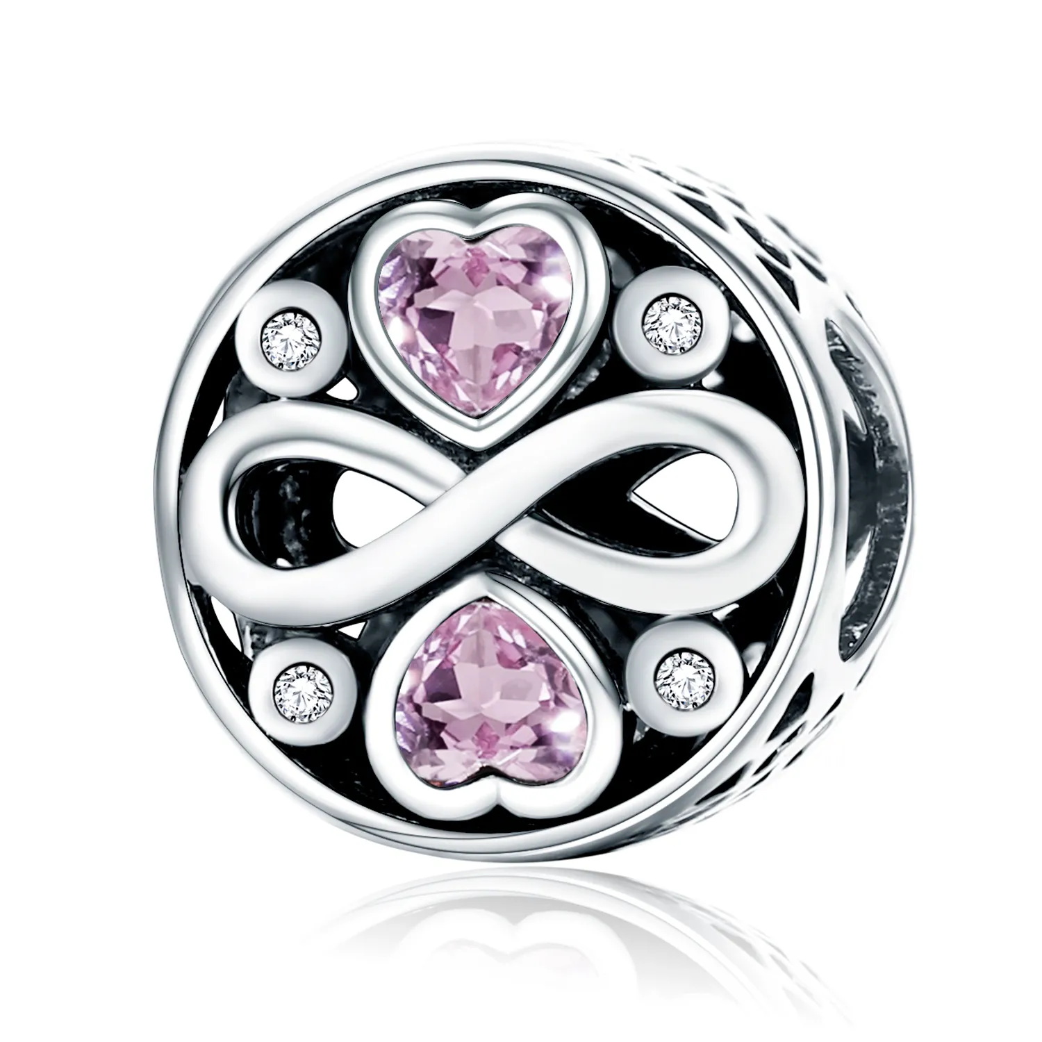 Pandora Style Silver Charm, Love Lasts - SCC240