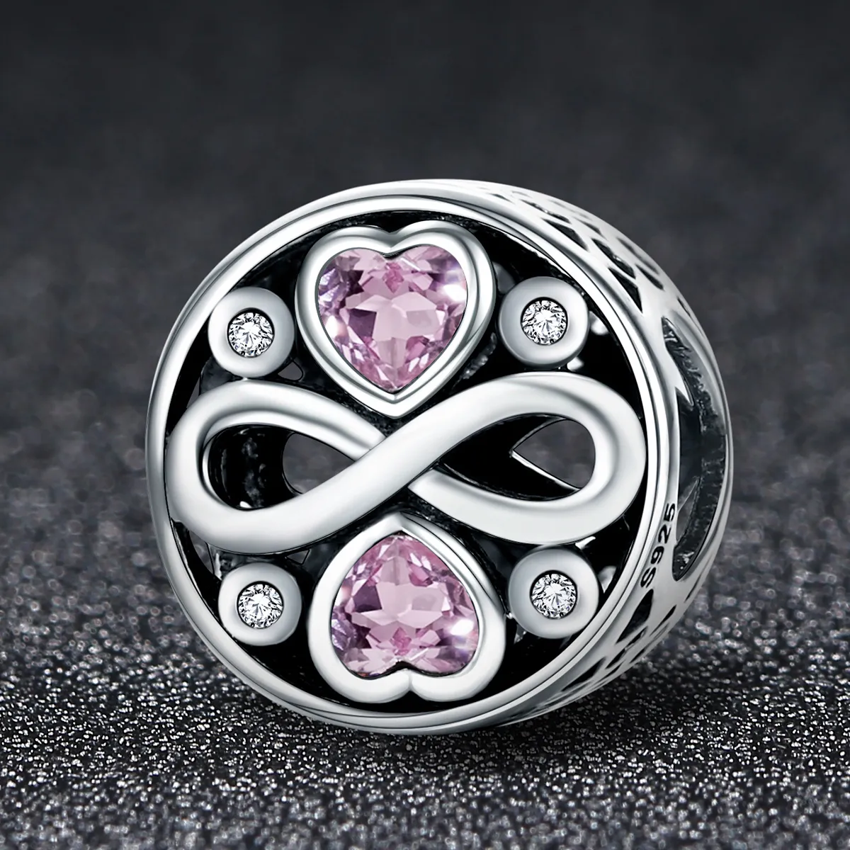 Pandora Style Silver Charm, Love Lasts - SCC240