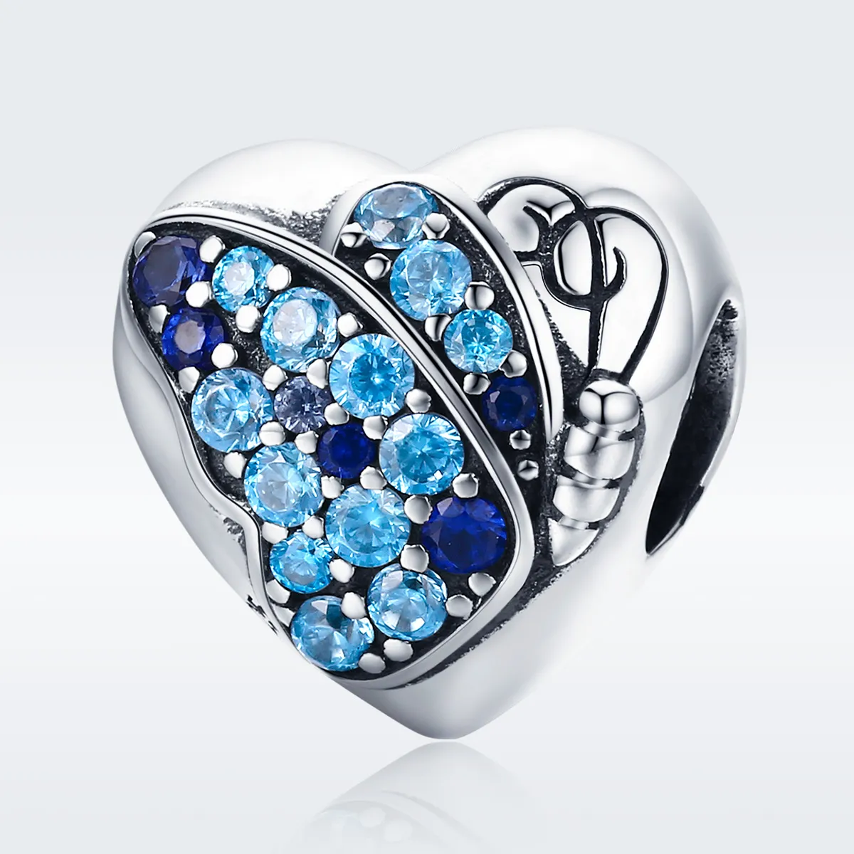 Pandora Style Silver Charm, Love of Butterfly - SCC653