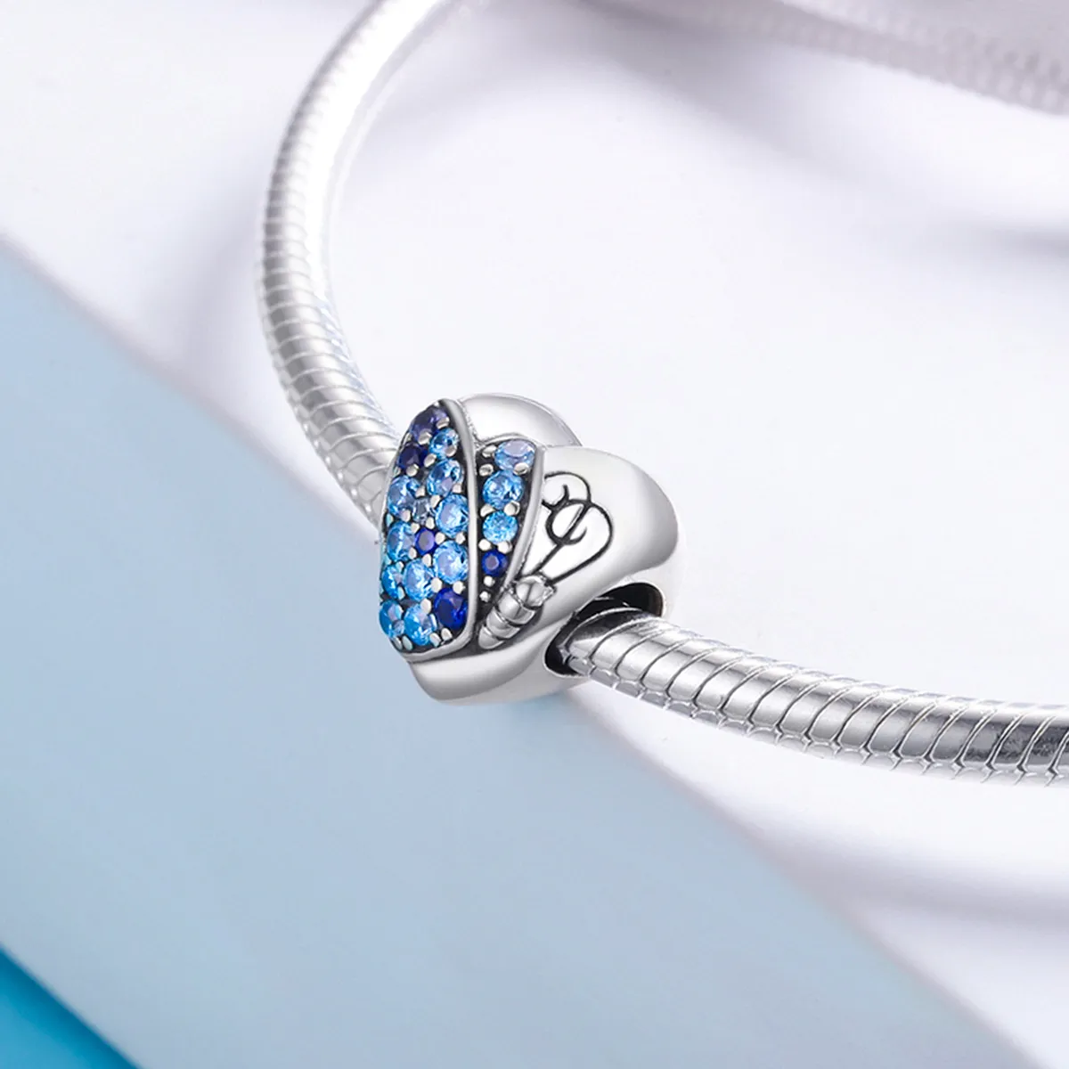 Pandora Style Silver Charm, Love of Butterfly - SCC653