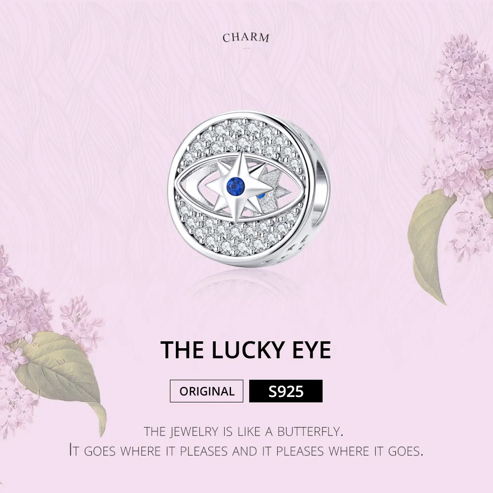 Pandora Style Silver Charm, Lucky Eye - SCC1368