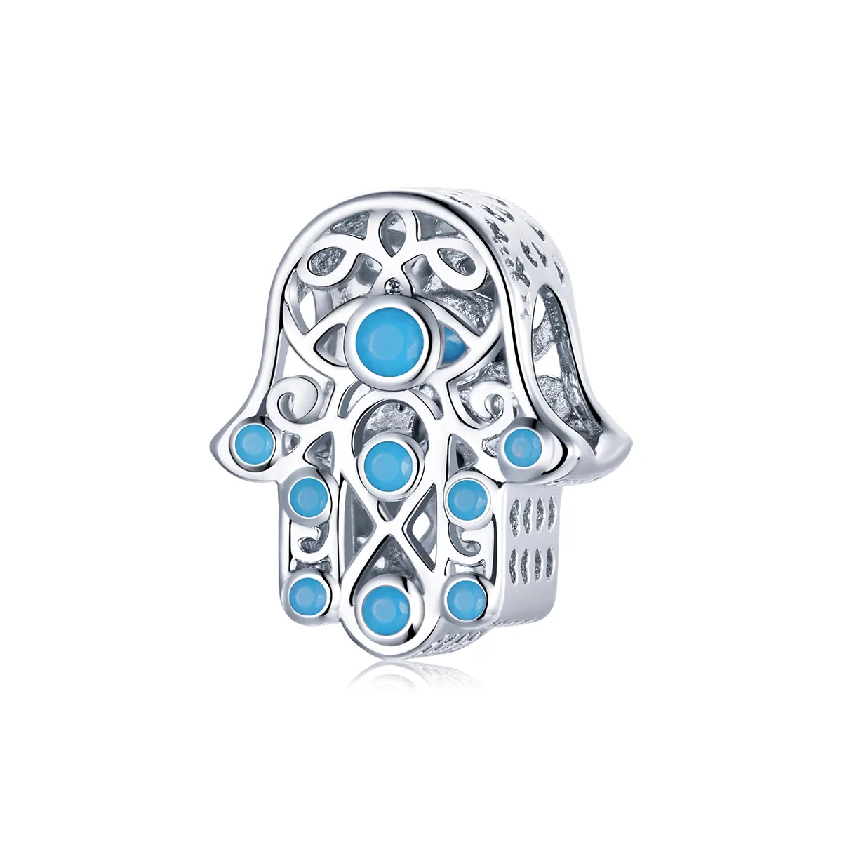 Pandora Style Silver Charm, Lucky Hand - SCC1757