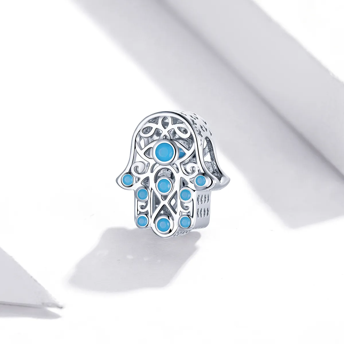 Pandora Style Silver Charm, Lucky Hand - SCC1757