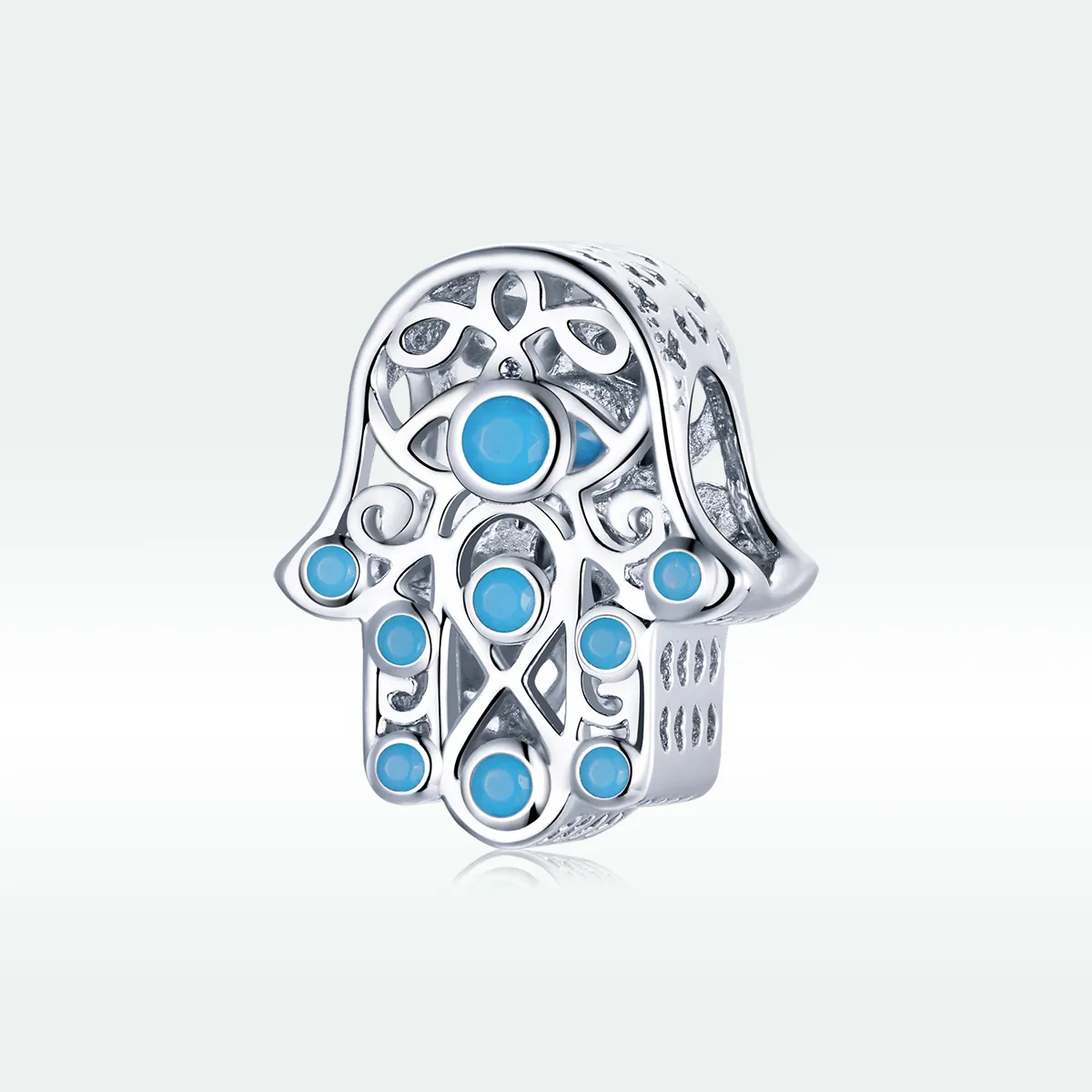 Pandora Style Silver Charm, Lucky Hand - SCC1757