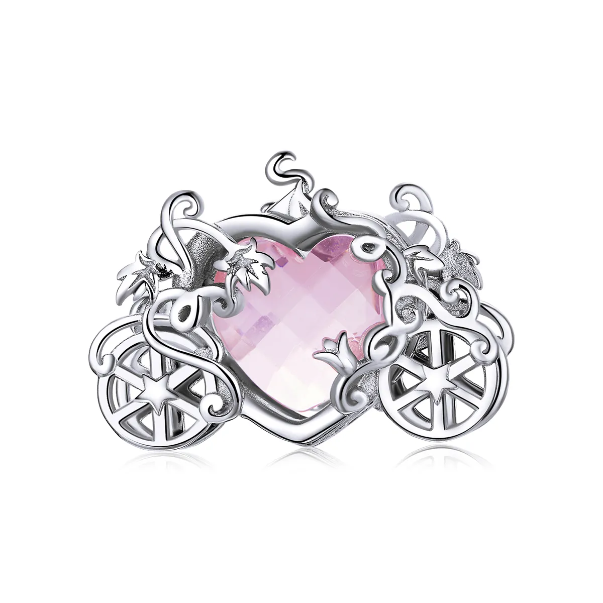 Pandora Style Silver Charm, Magic Carriage - BSC412