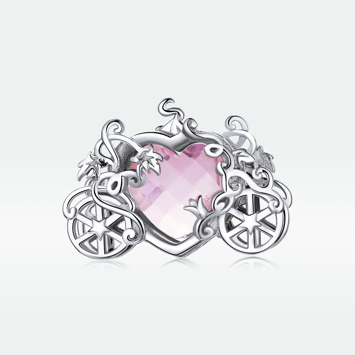 Pandora Style Silver Charm, Magic Carriage - BSC412