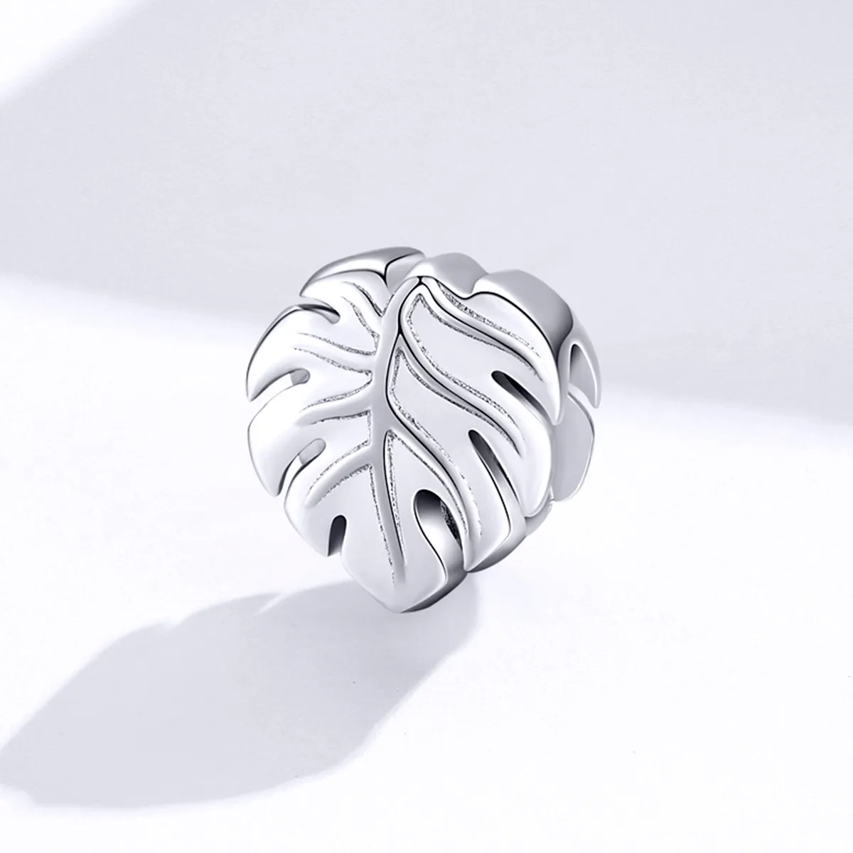 Pandora Style Silver Charm, Monstera Deliciosa - BSC141