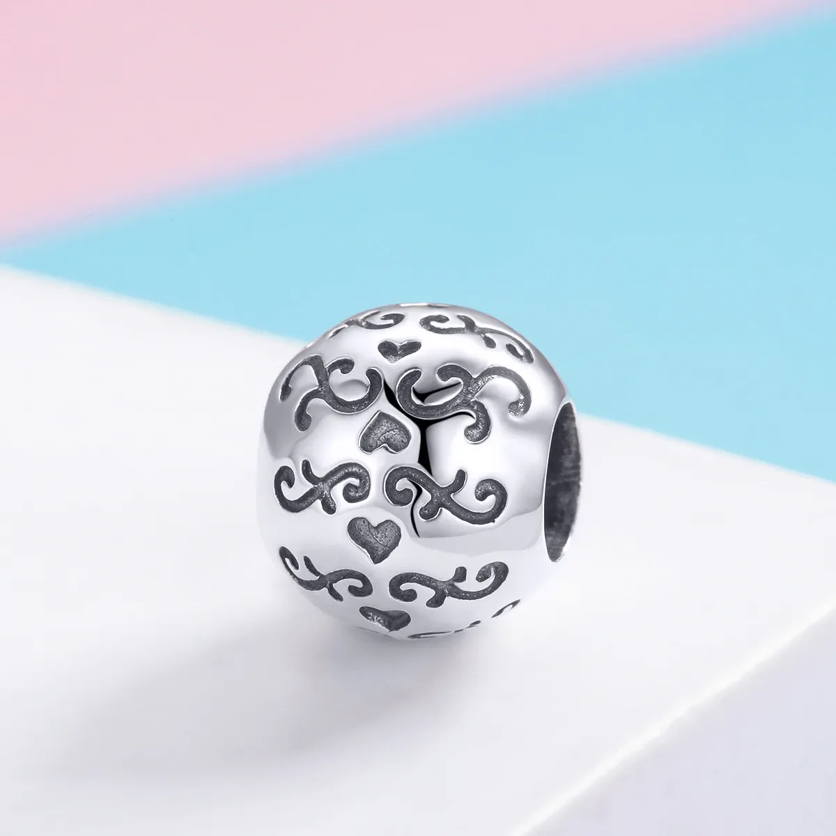 Pandora Style Silver Charm, My Happy Life - SCC966