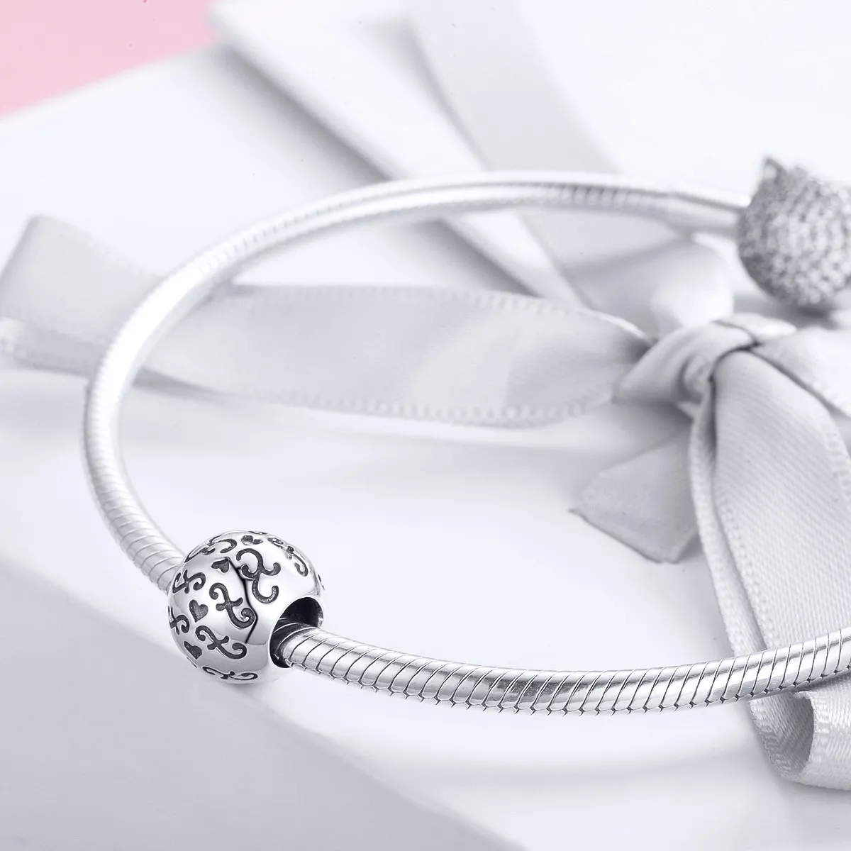 Pandora Style Silver Charm, My Happy Life - SCC966