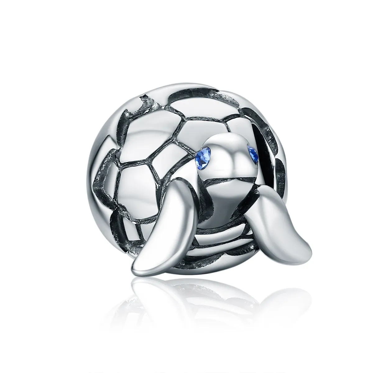 Pandora Style Silver Charm, Newborn Turtle - SCC192