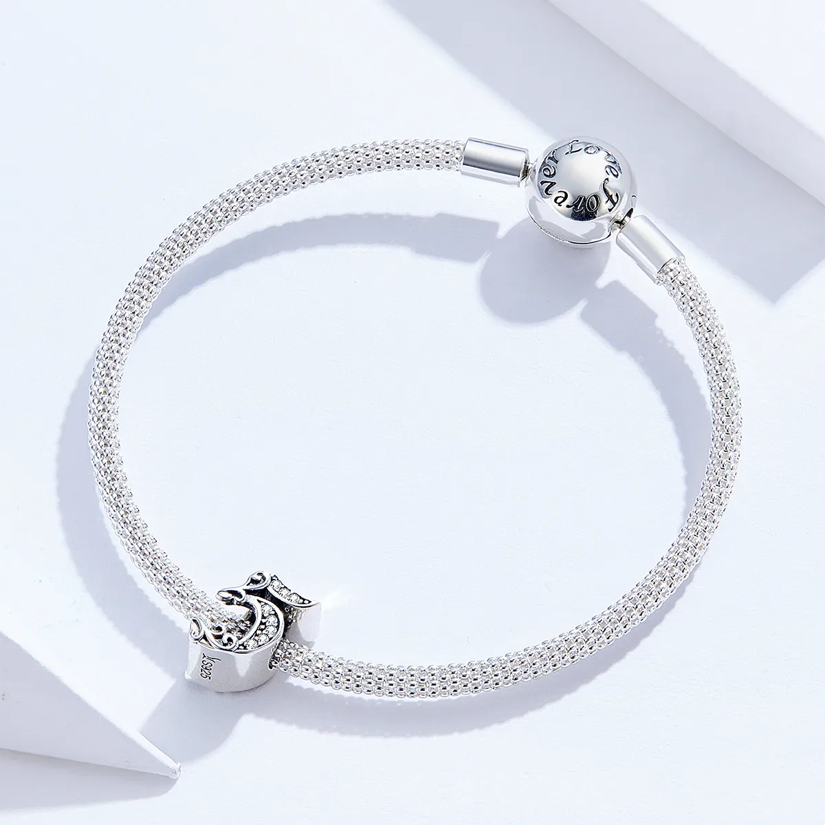 Pandora Style Silver Charm, Number 5 - SCC1418-5