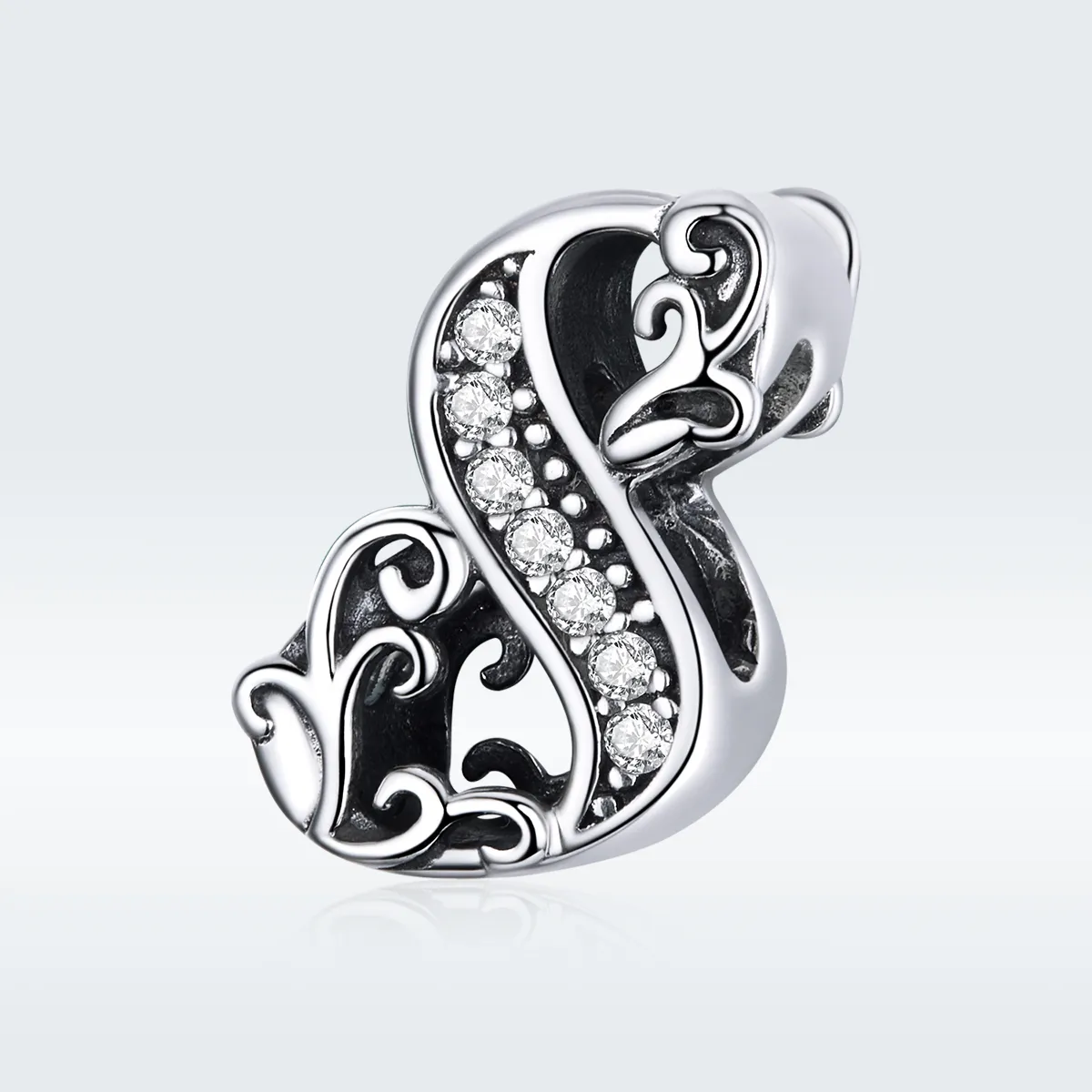 Pandora Style Silver Charm, Number 8 - SCC1418-8