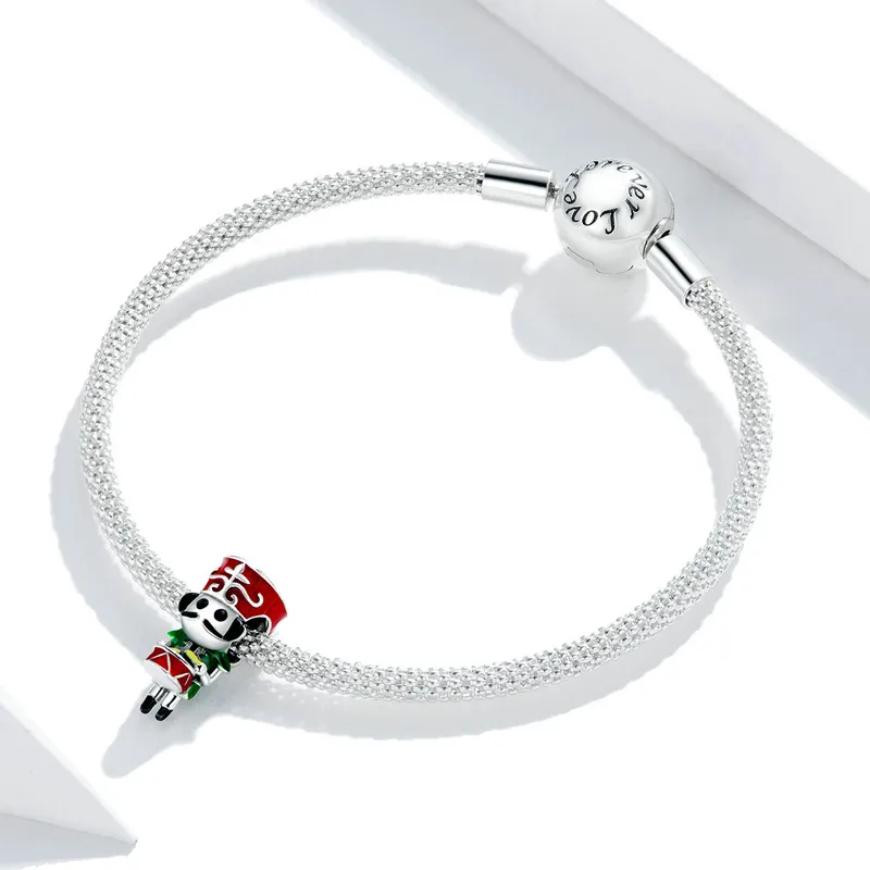 Pandora Style Silver Charm, Nutcracker - SCC1638