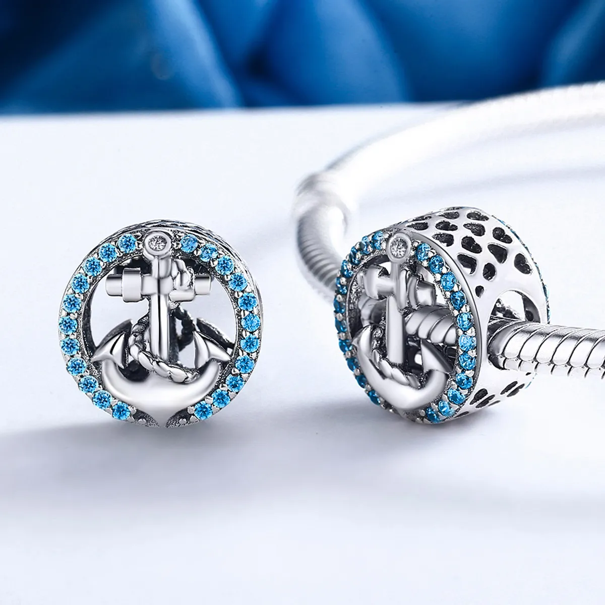 Pandora Style Silver Charm, Ocean Journey - SCC148