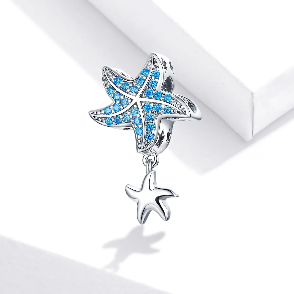 Pandora Style Silver Charm, Oceanic Starfish - BSC252