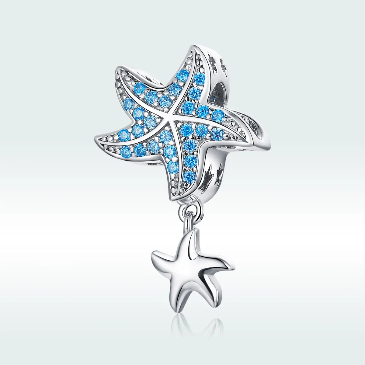 Pandora Style Silver Charm, Oceanic Starfish - BSC252