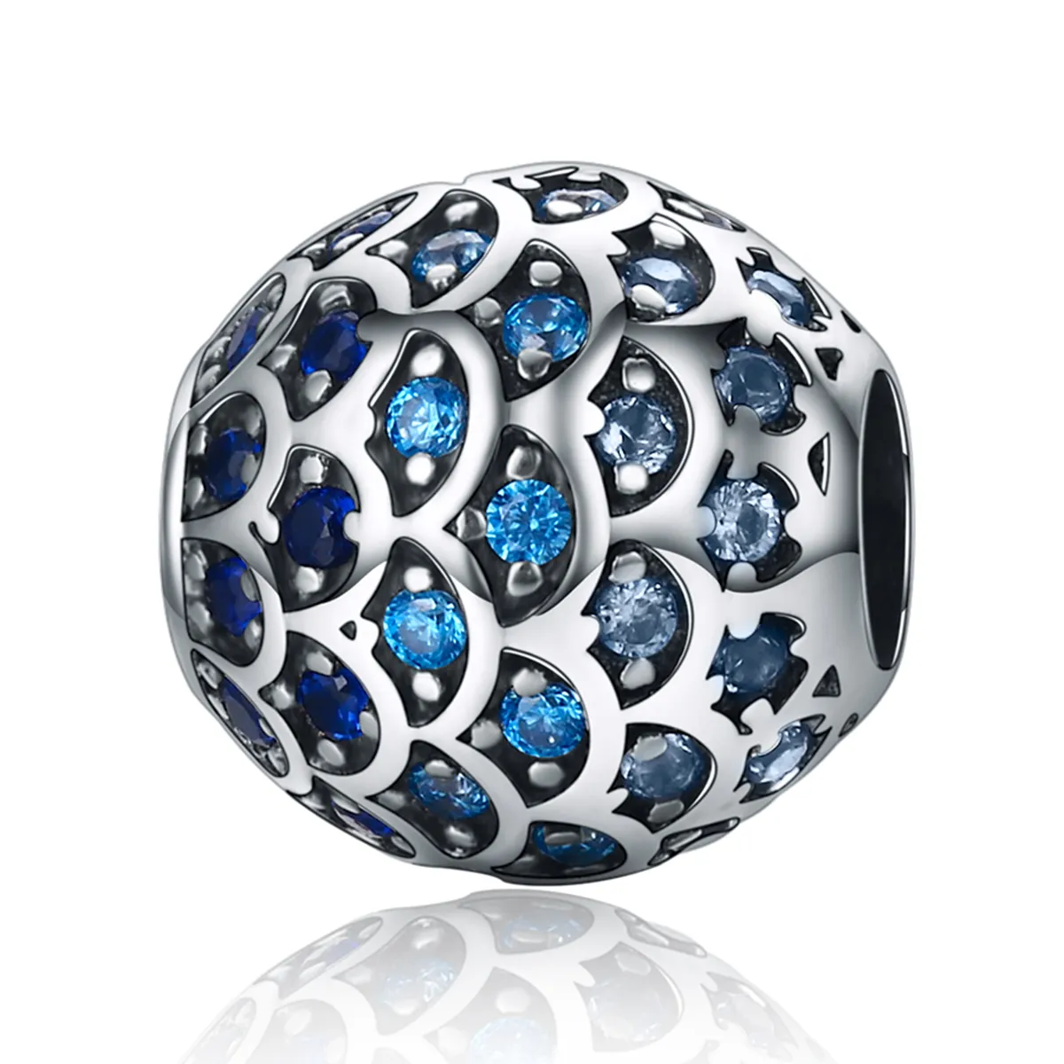 Pandora Style Silver Charm, Ocean's Daughter - SCC169