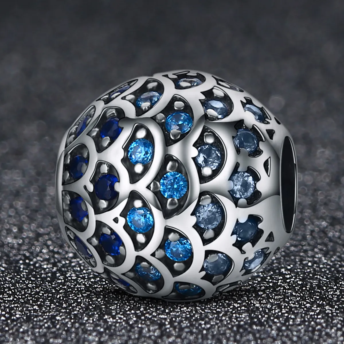 Pandora Style Silver Charm, Ocean's Daughter - SCC169