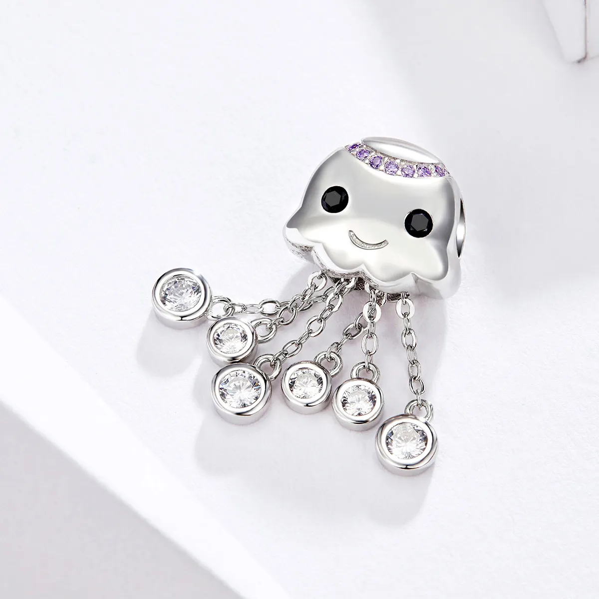 Pandora Style Silver Charm, Octopus - BSC081