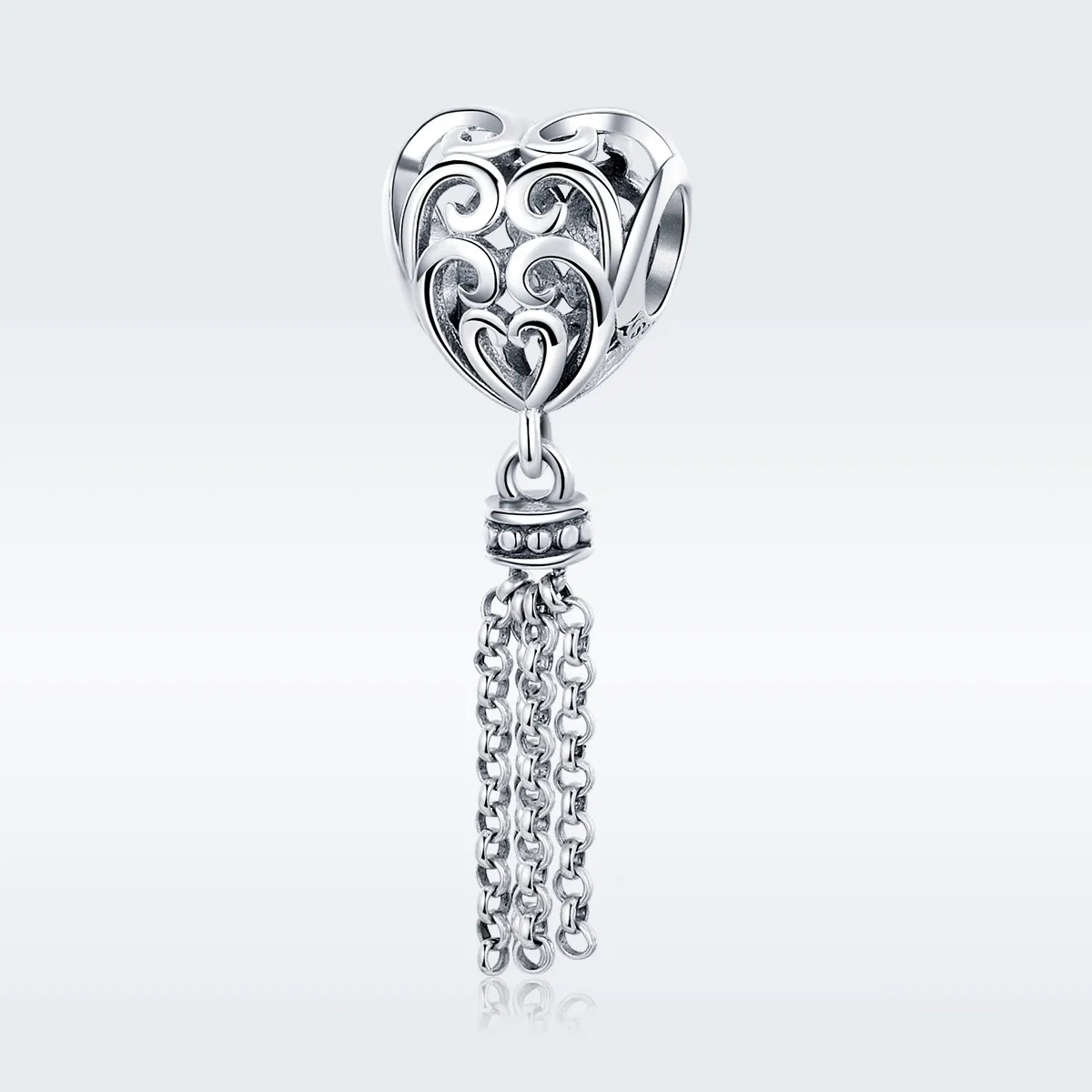 Pandora Style Silver Charm, Openwork Dreamcatcher - SCC722