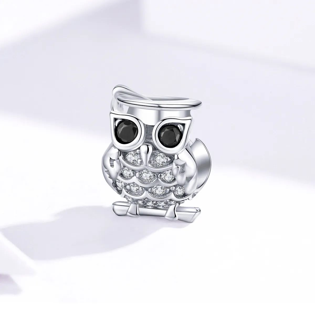 Pandora Style Silver Charm, Owl - BSC124