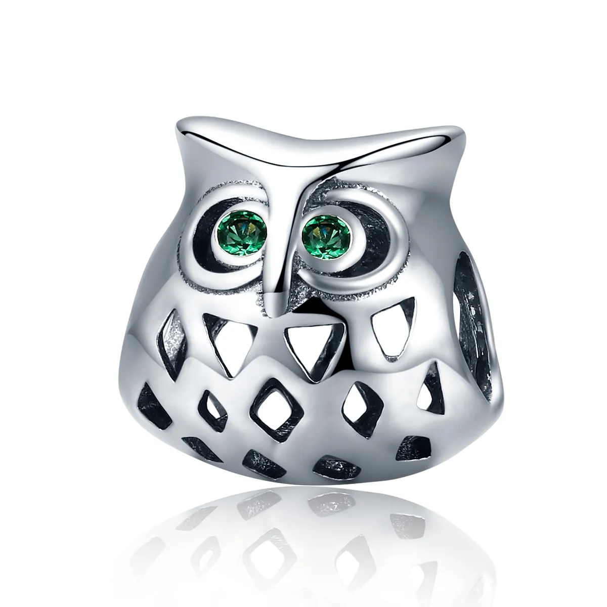 Pandora Style Silver Charm, Owl - SCC424