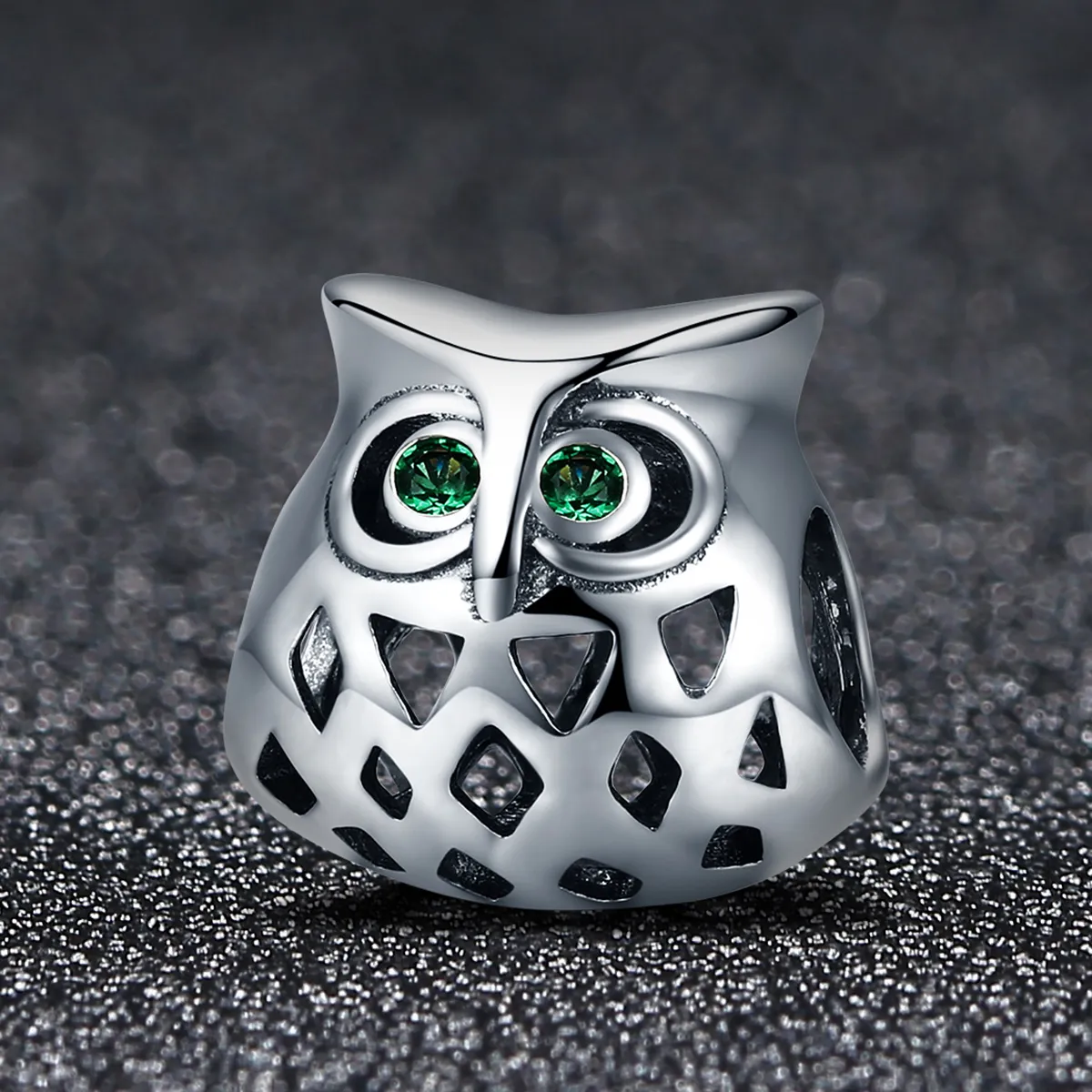 Pandora Style Silver Charm, Owl - SCC424