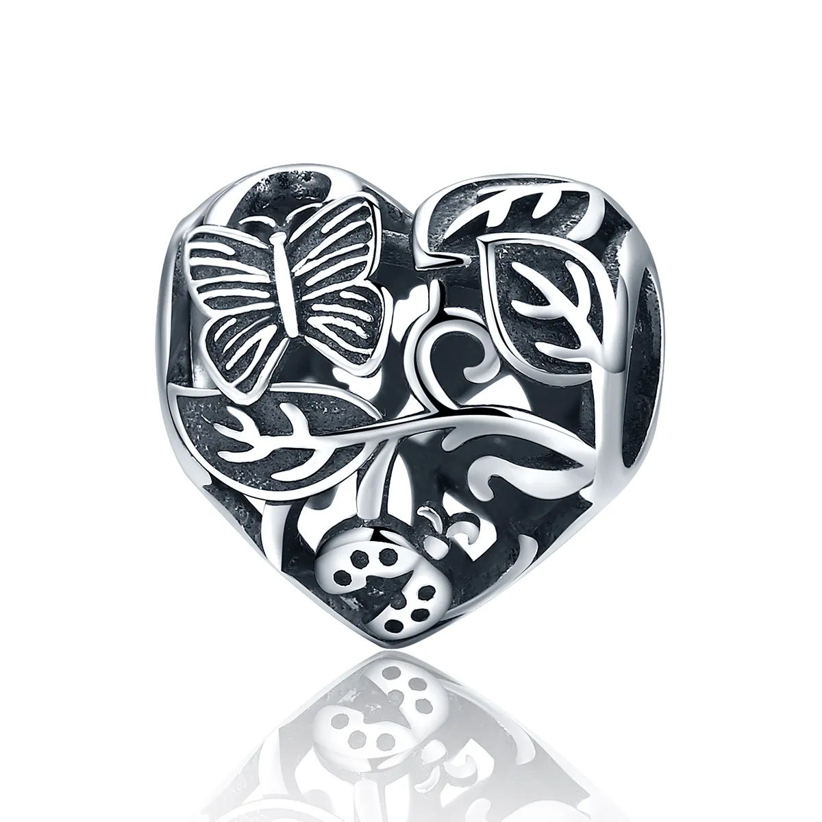 Pandora Style Silver Charm, Rain-Back Garden - SCC155