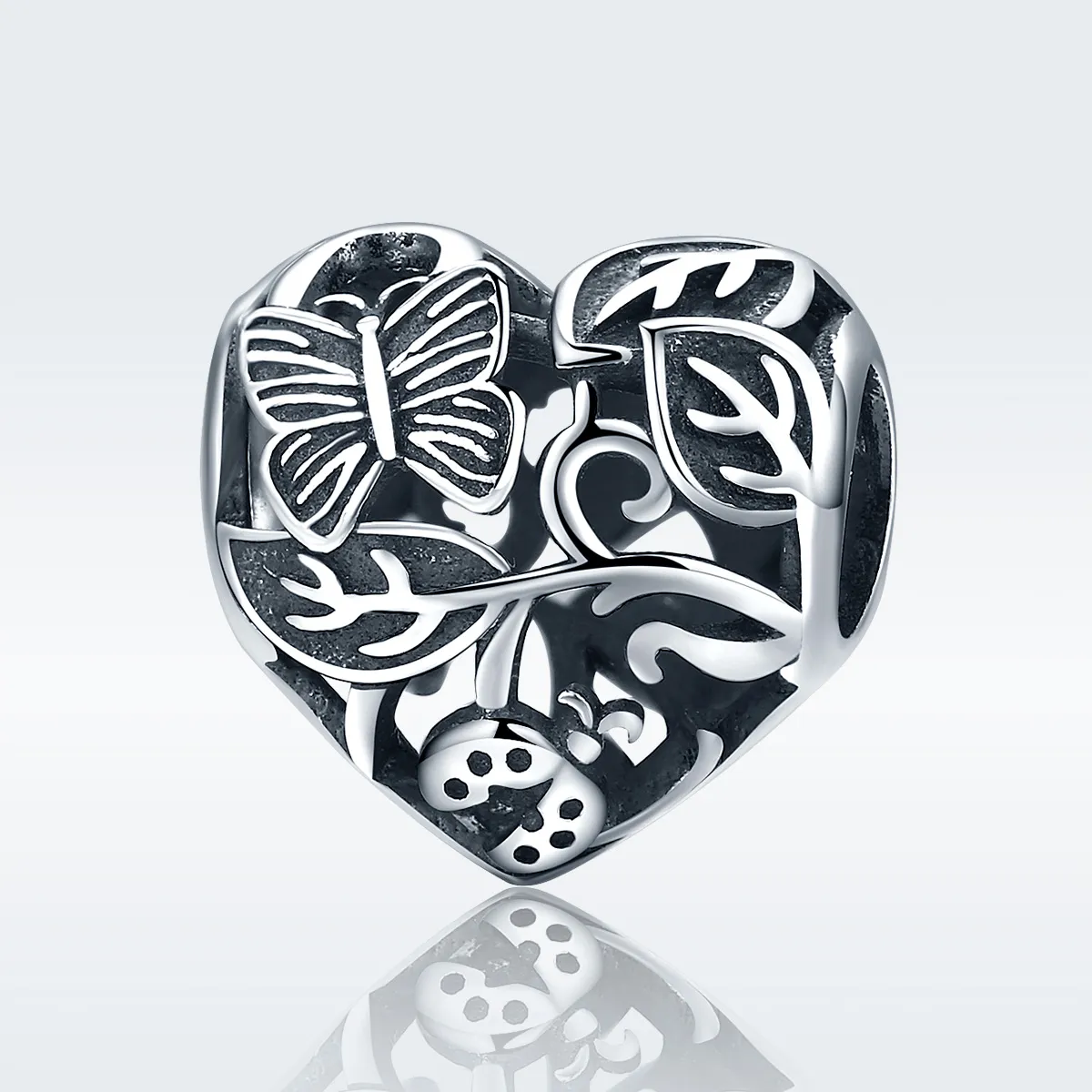 Pandora Style Silver Charm, Rain-Back Garden - SCC155