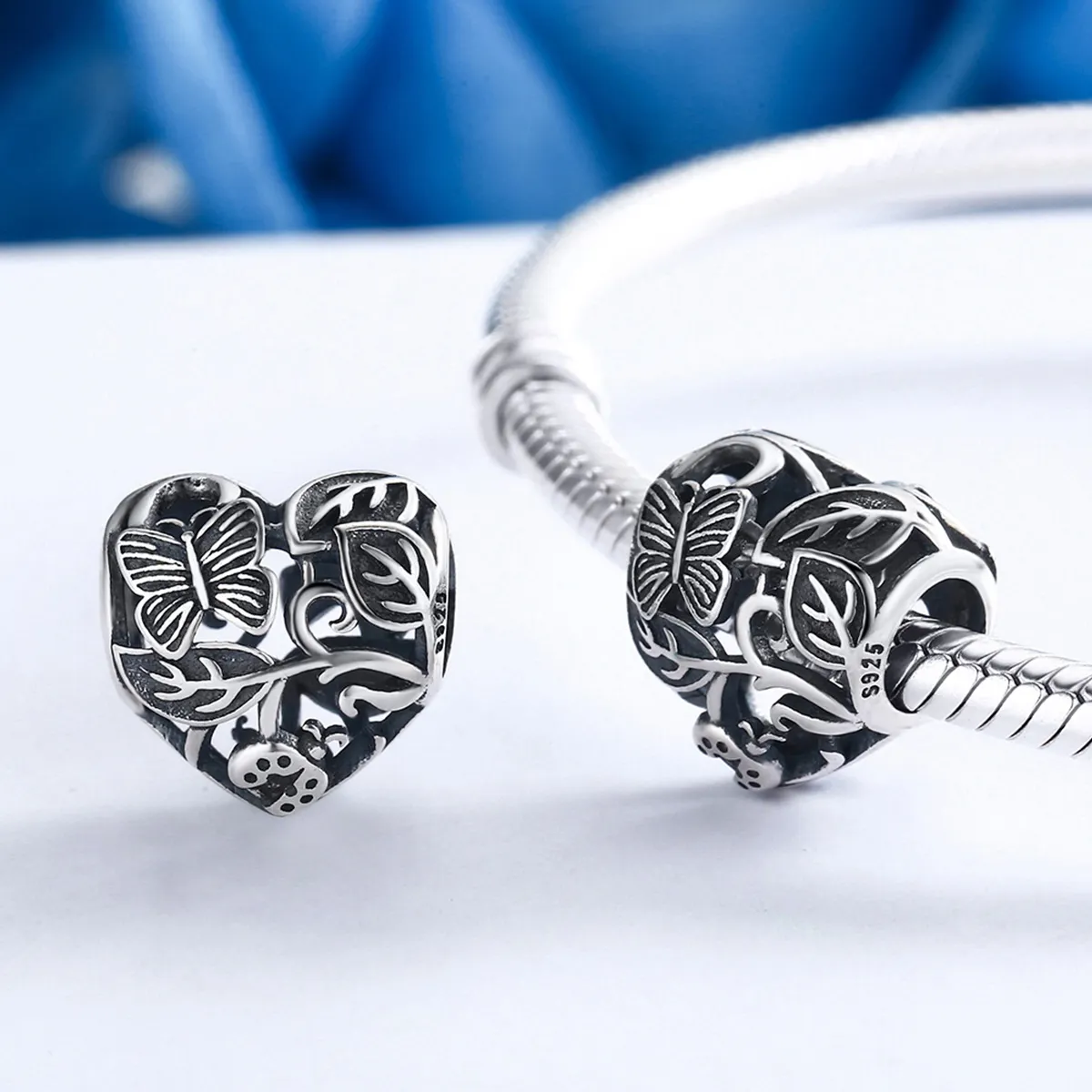 Pandora Style Silver Charm, Rain-Back Garden - SCC155