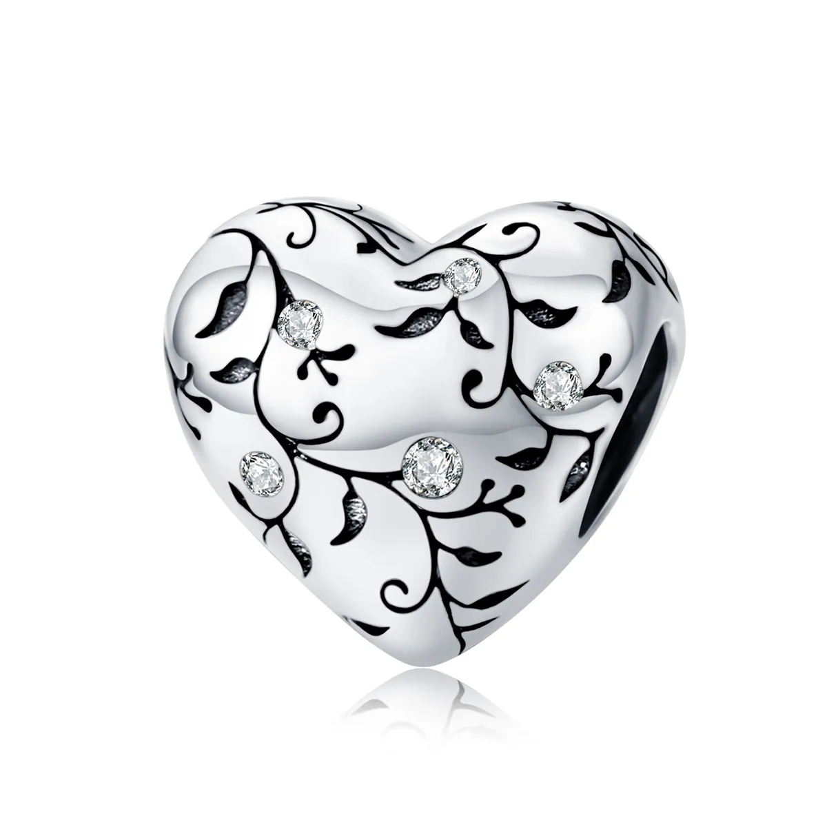 Pandora Style Silver Charm, Retro Patterns - SCC1323