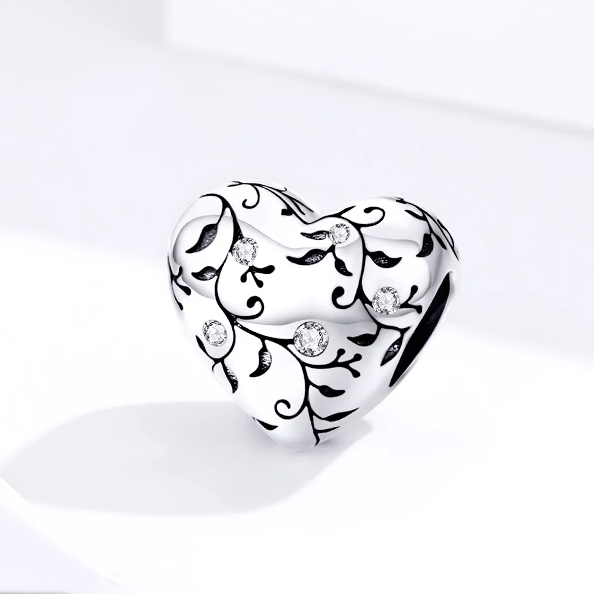 Pandora Style Silver Charm, Retro Patterns - SCC1323