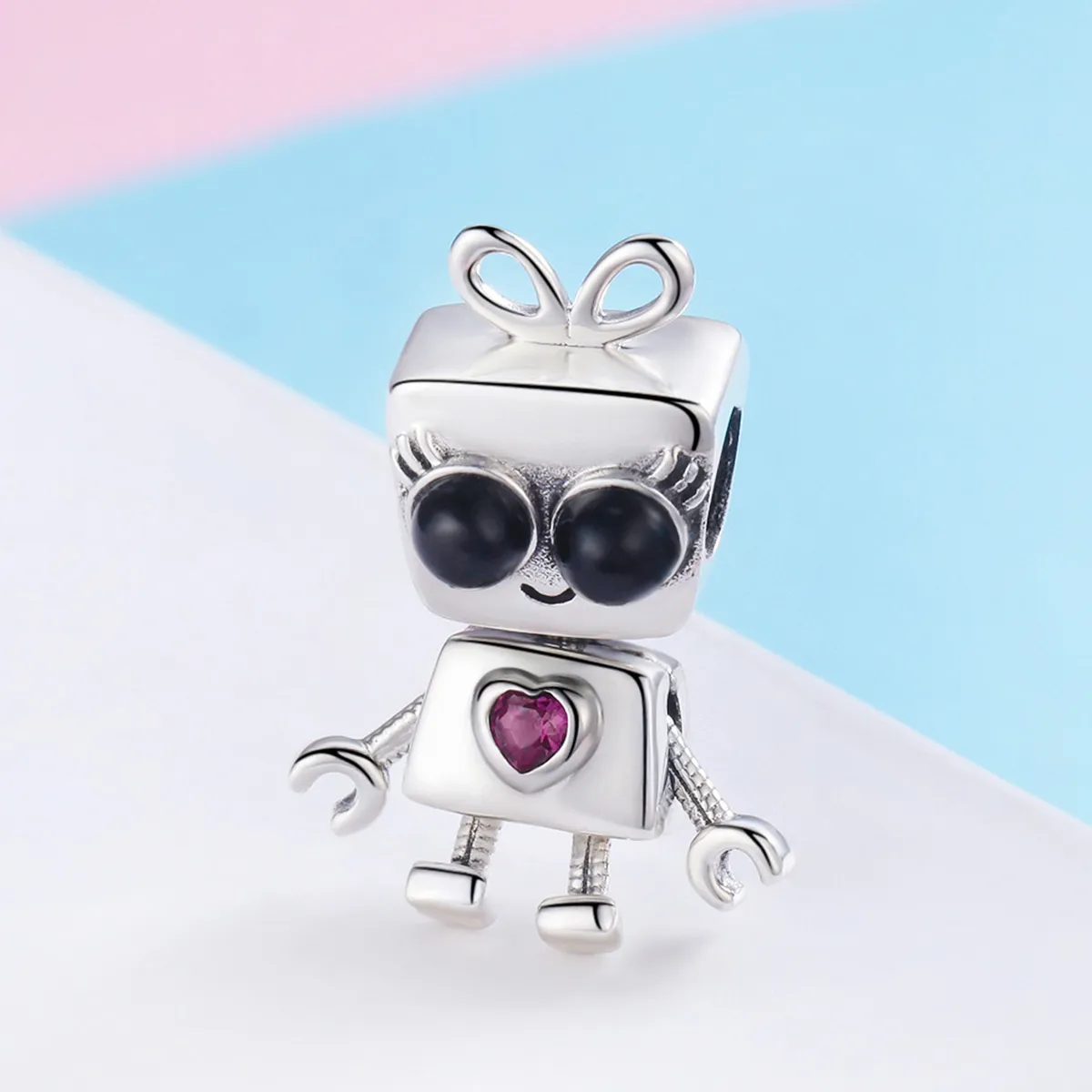 Pandora Style Silver Charm, Robot Didi - SCC885