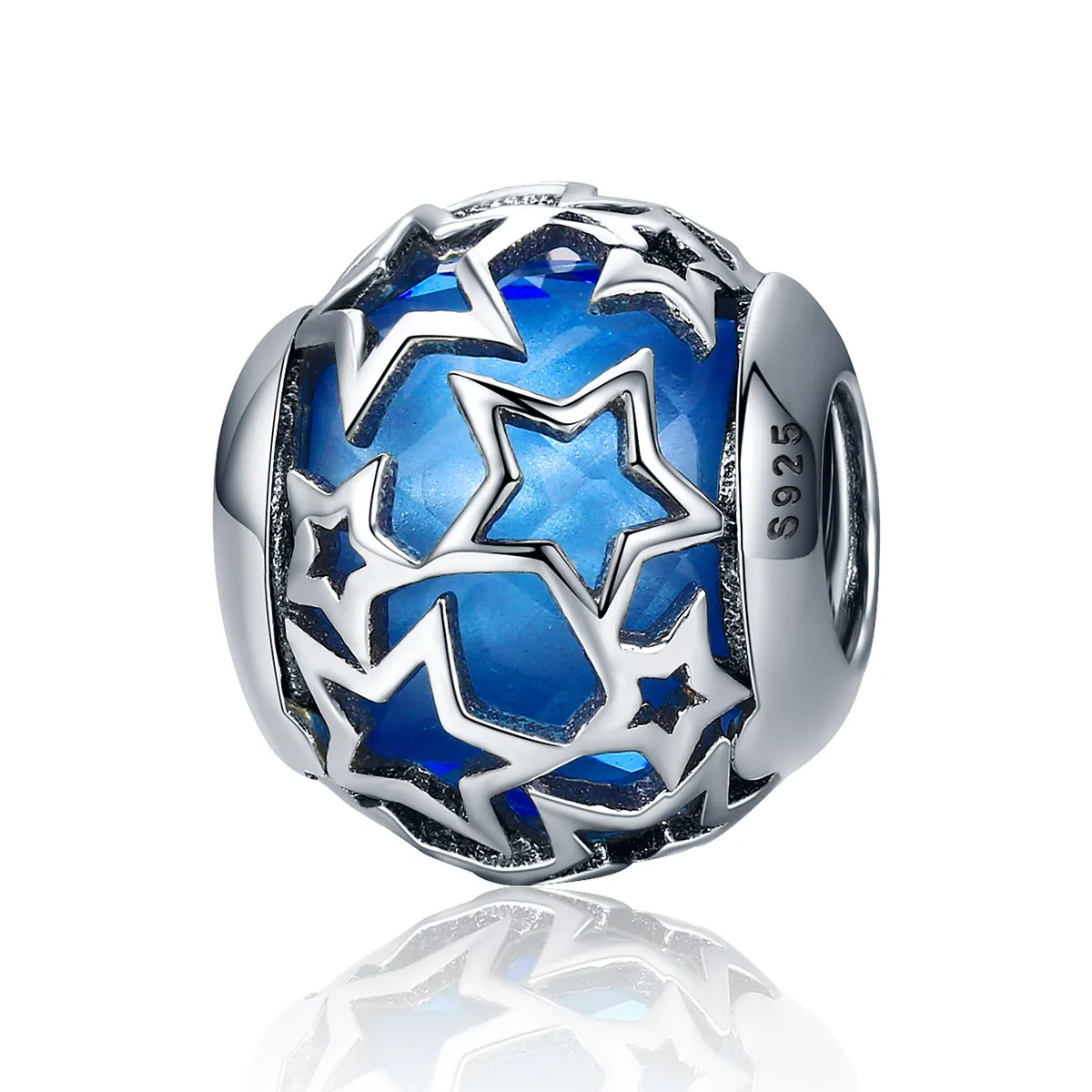 Pandora Style Silver Charm, Romantic Stars - SCC511