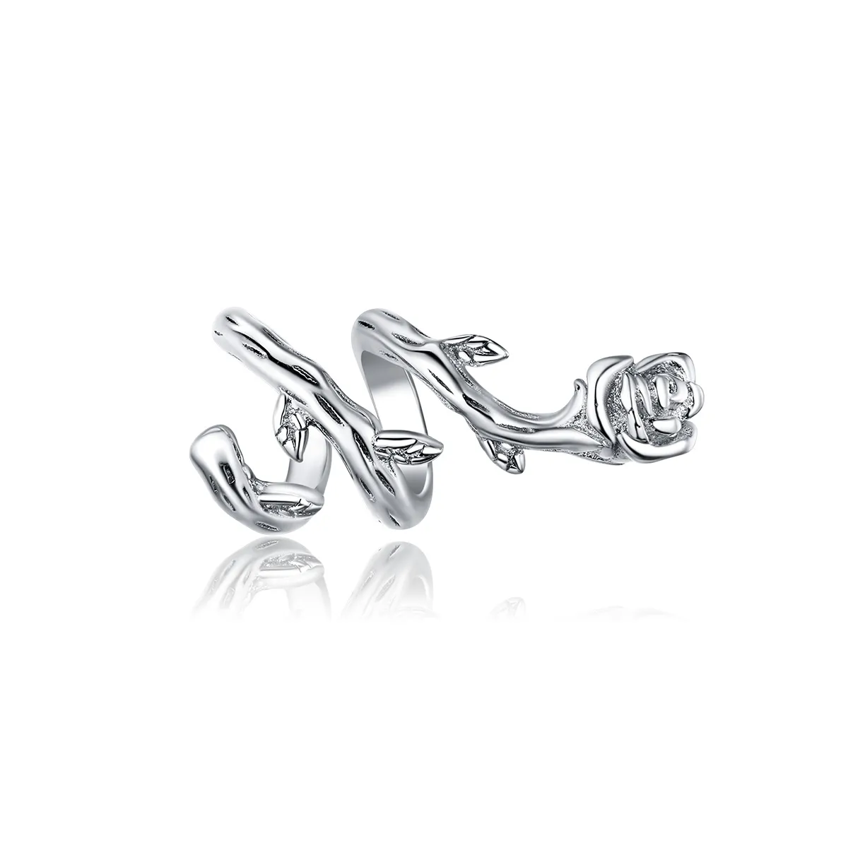 Pandora Style Silver Charm, Rose Vines - BSC310