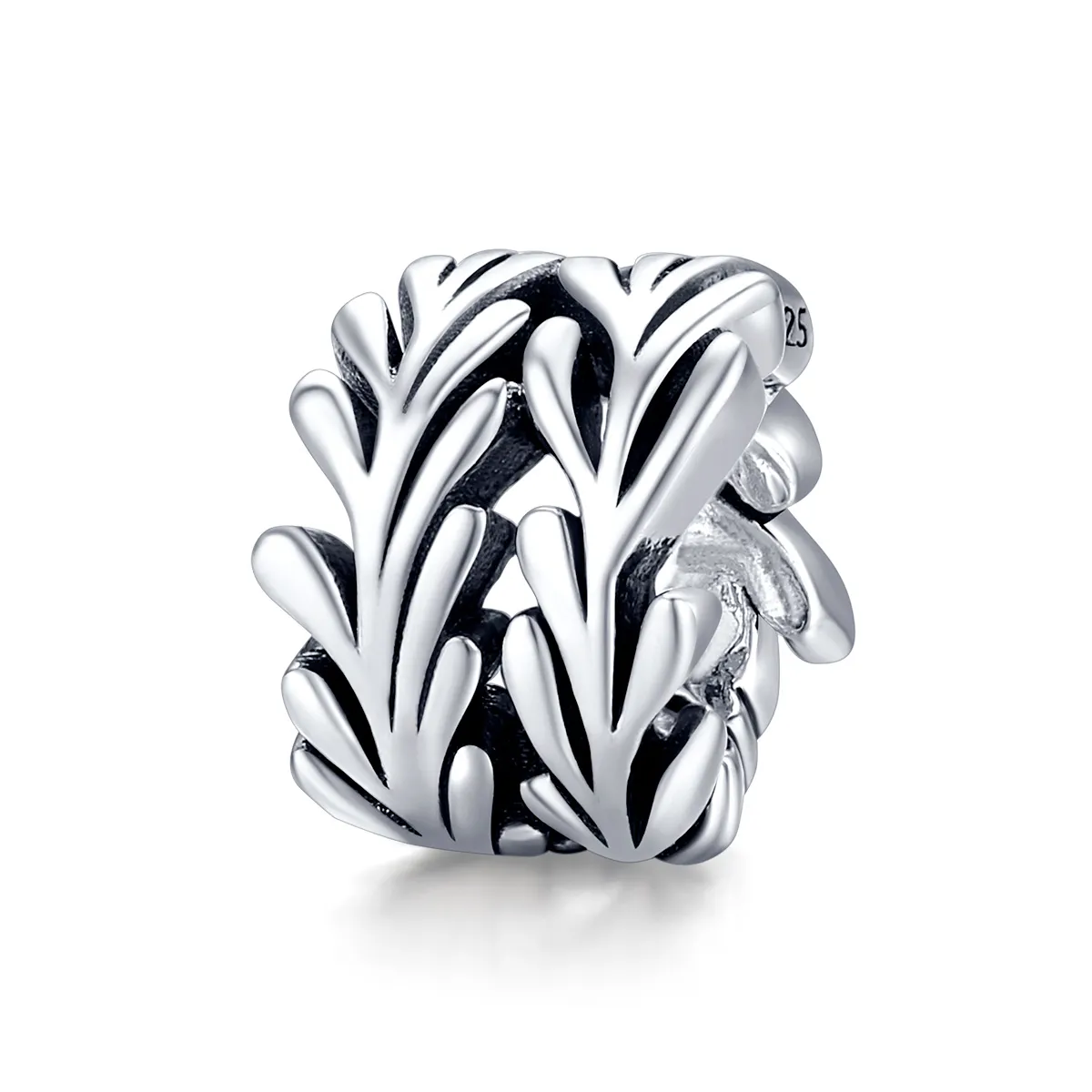 Pandora Style Silver Charm, Seaweed - SCC1534