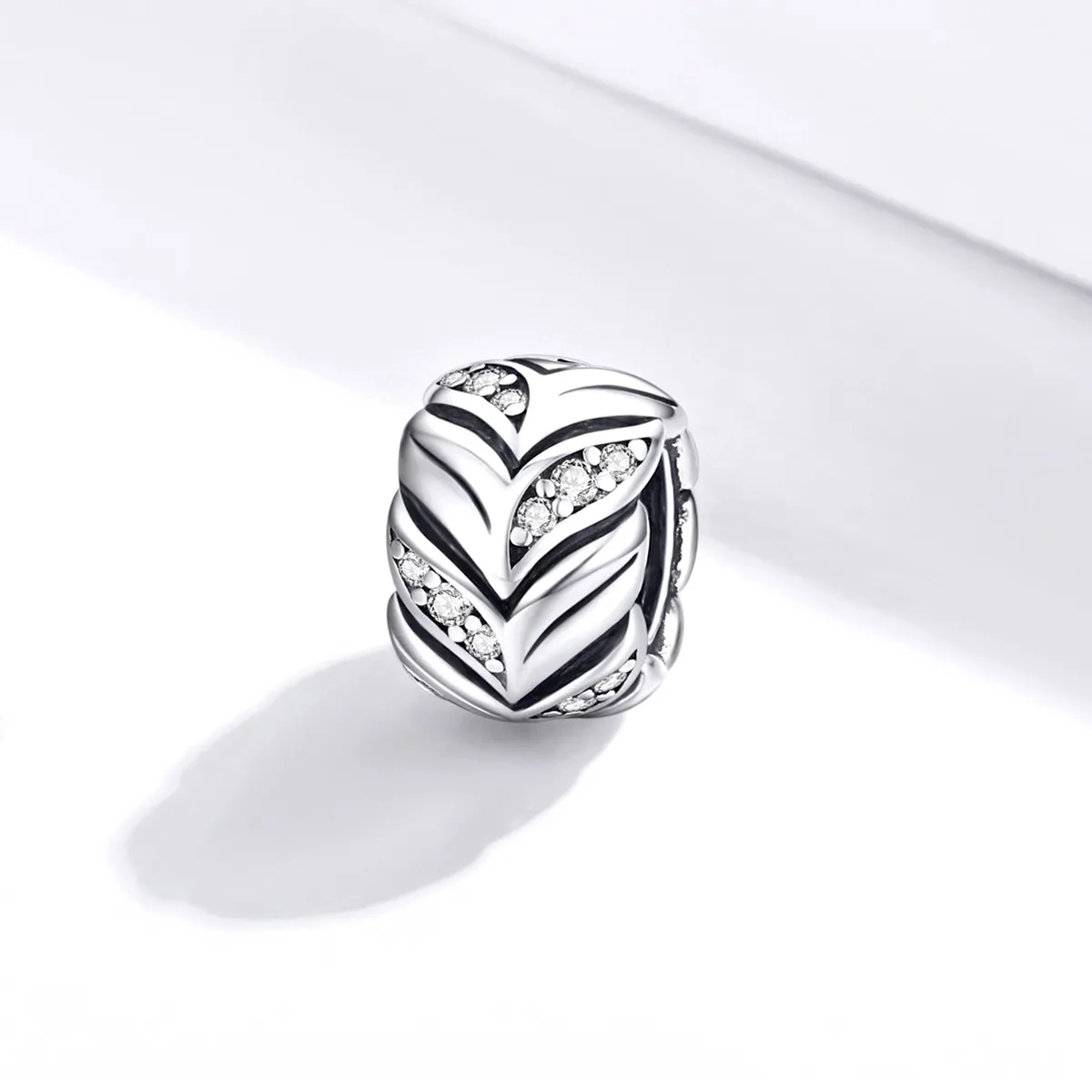 Pandora Style Silver Charm, Shining Wheat Ears - SCC1614