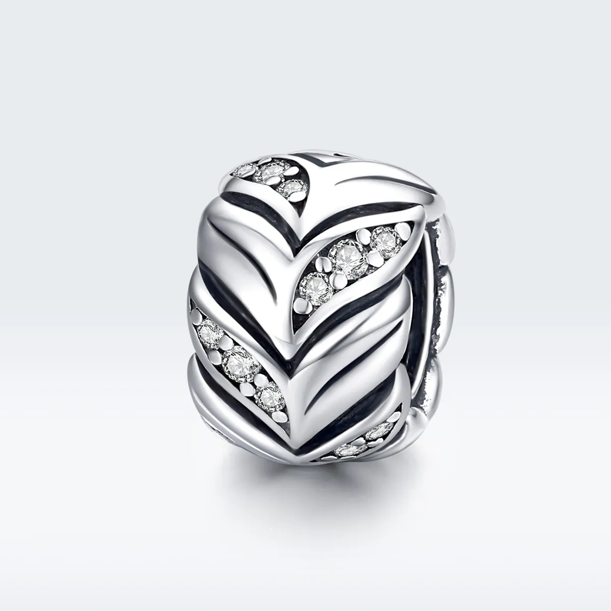 Pandora Style Silver Charm, Shining Wheat Ears - SCC1614