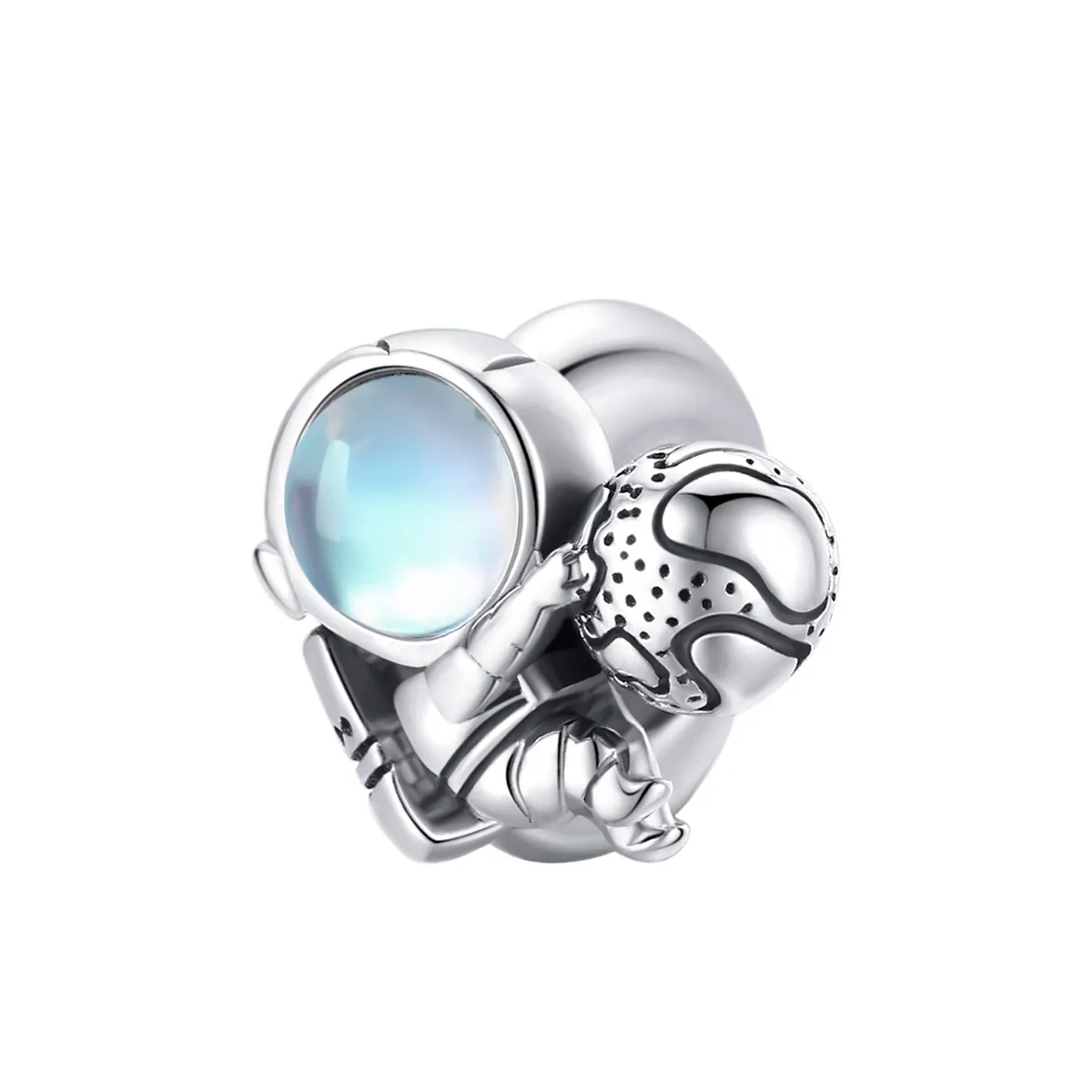 Pandora Style Silver Charm, Space Walk - SCC1694