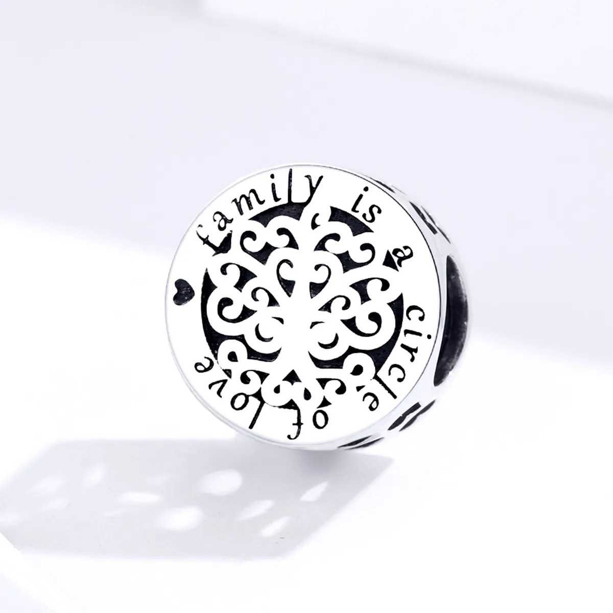 Pandora Style Silver Charm, Sparkling Family Tree - SCC1324