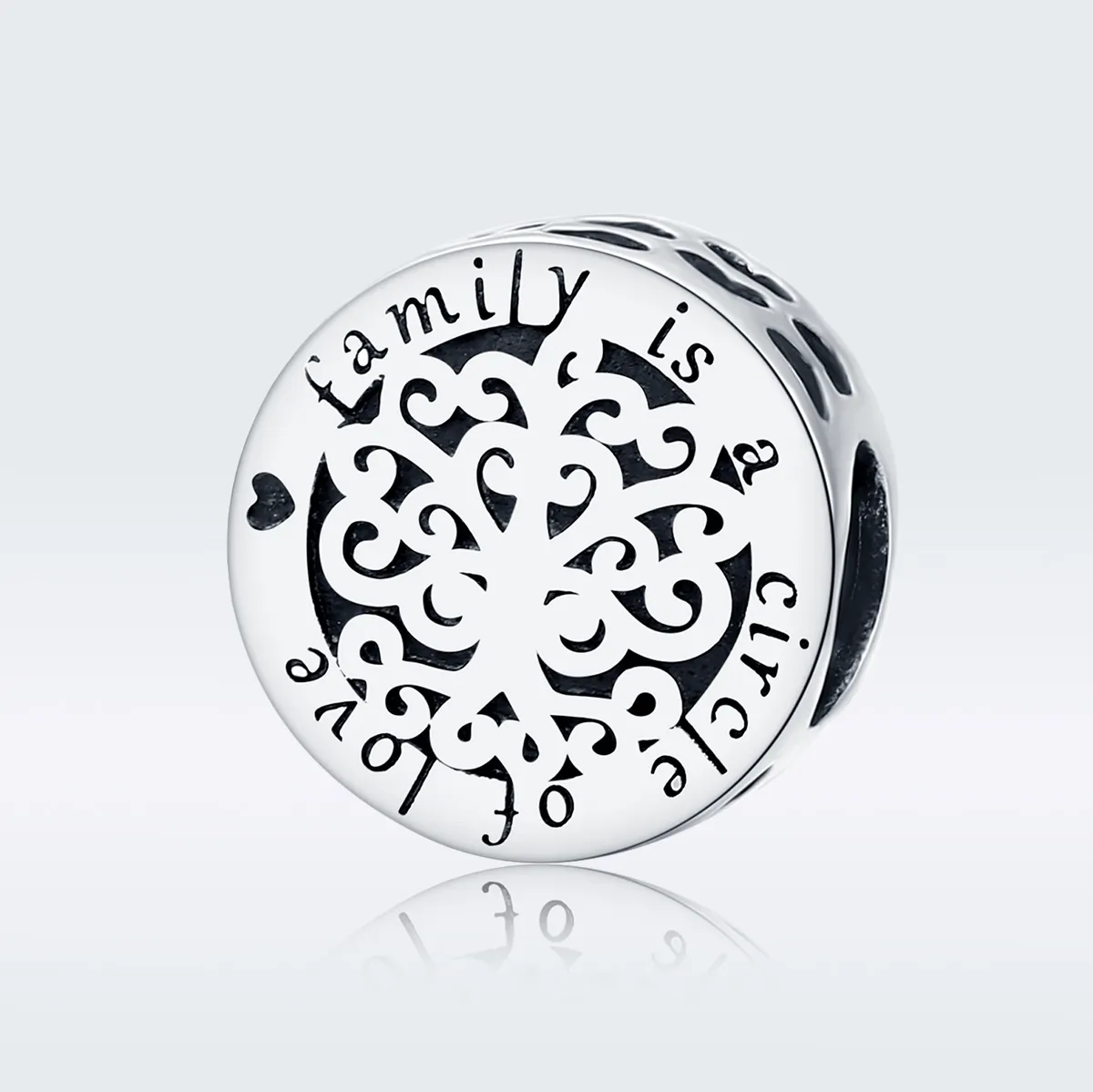 Pandora Style Silver Charm, Sparkling Family Tree - SCC1324