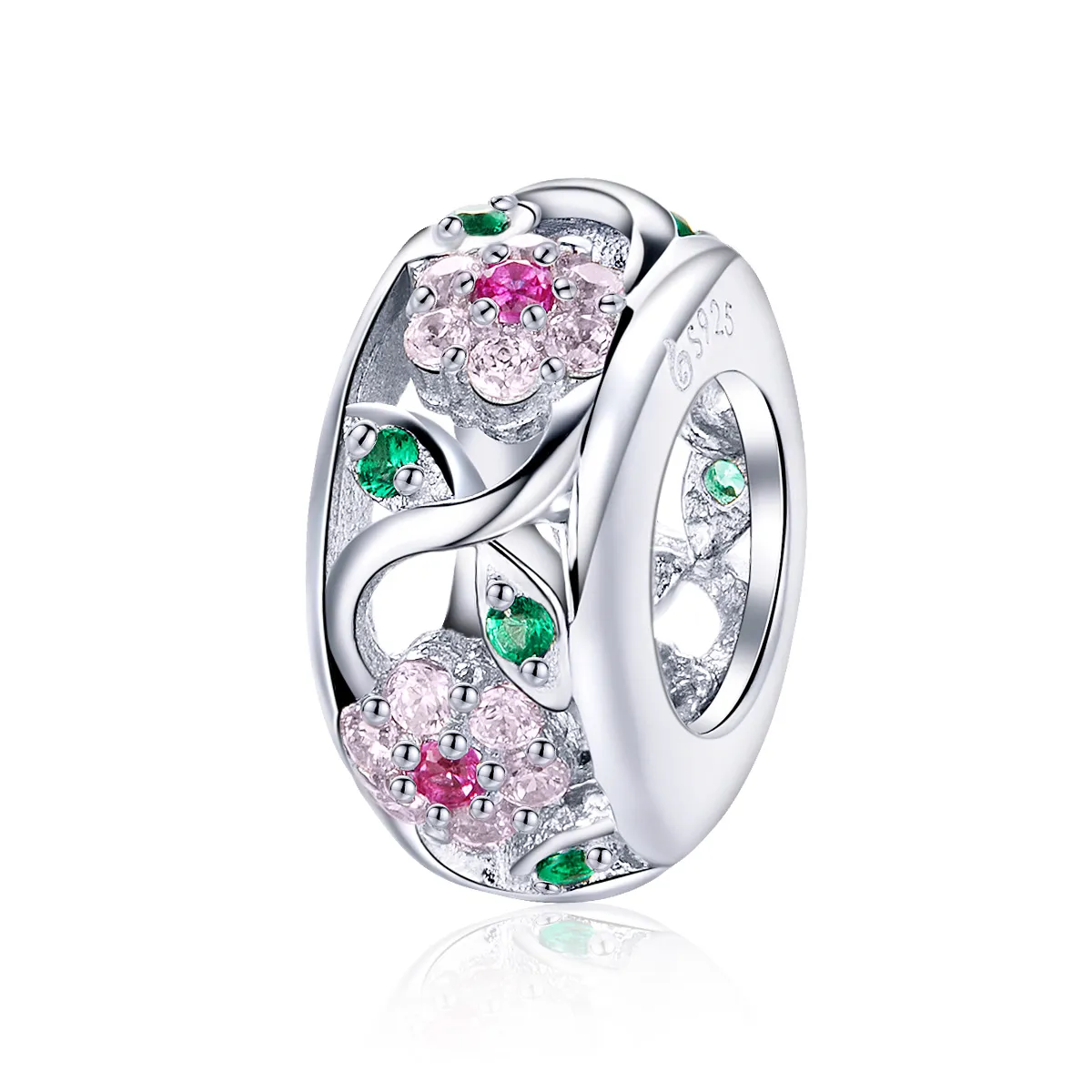 Pandora Style Silver Charm, Spring - BSC039