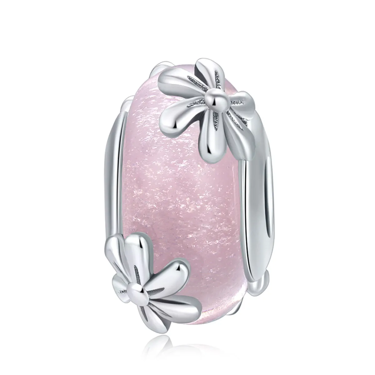 Pandora Style Silver Charm, Spring Flowers - SCC860