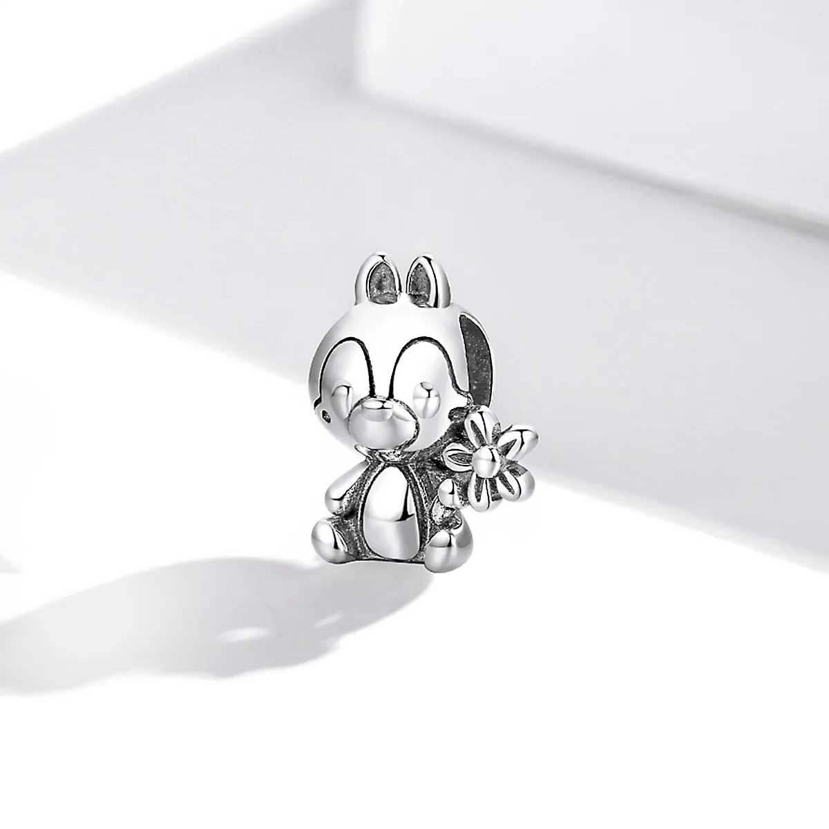 Pandora Style Silver Charm, Squirrel Boy - SCC1868