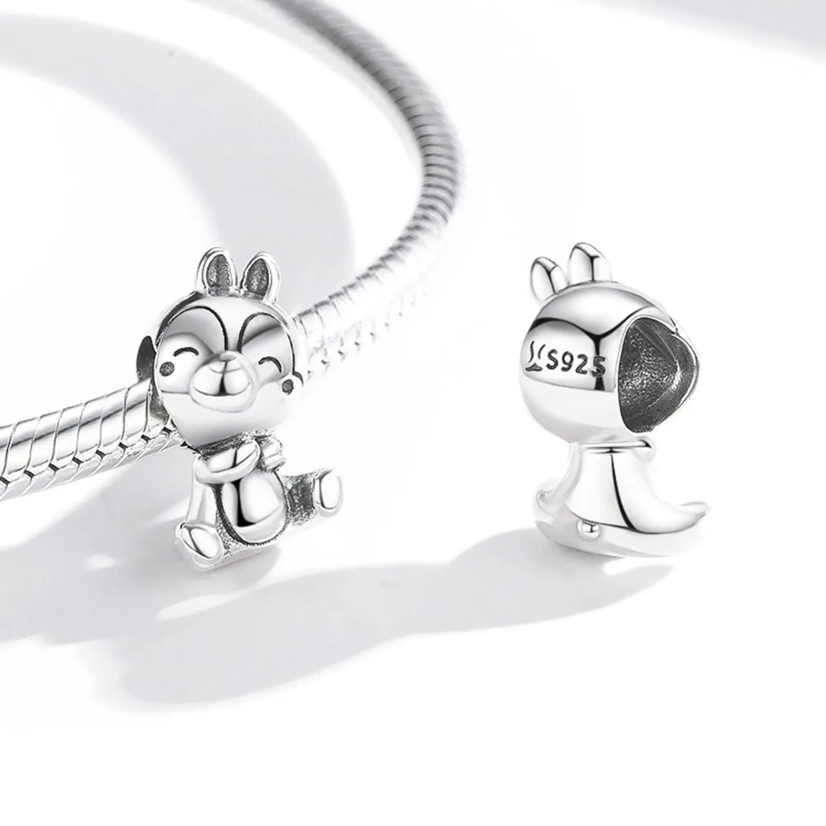 Pandora Style Silver Charm, Squirrel - SCC1869