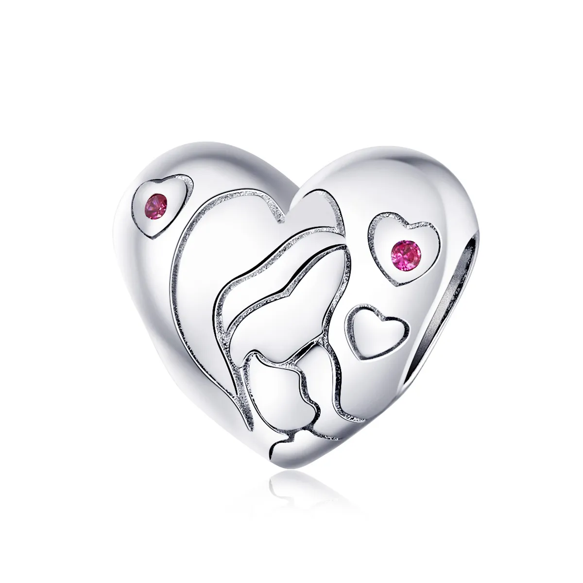 Pandora Style Silver Charm, Star In Love - BSC216