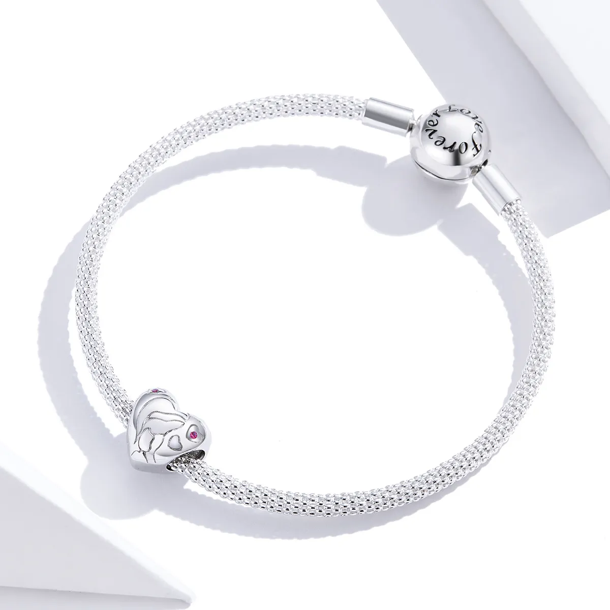 Pandora Style Silver Charm, Star In Love - BSC216